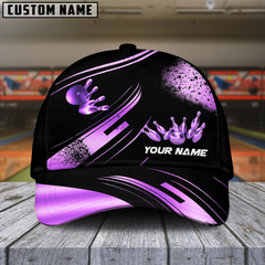 Maxcorners Bowling Ultimate Golden Multicolor Personalized Name 3D Cap