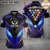 Maxcorners Billiards Neon Power Lines Multicolor Customized Name, Team Name 3D Shirt