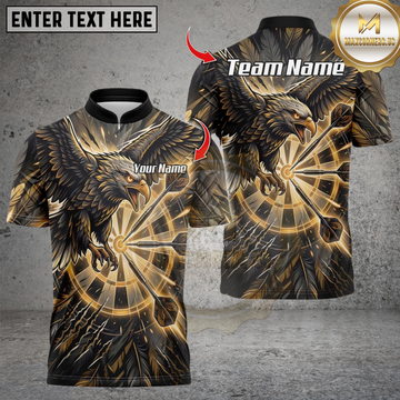 Maxcorners Darts Fire Thunder Lightning Eagle Multicolor Customized Name, Team Name 3D Shirt
