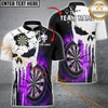 Maxcorners Darts Punished Skull Flame Mutilcolor Option Customized Name, Team Name 3D Shirt