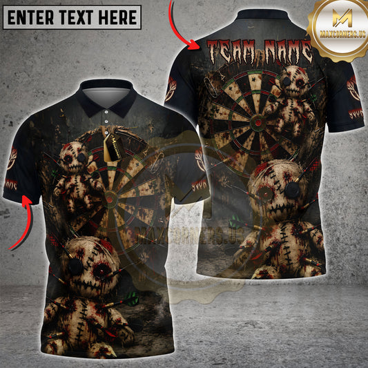 Maxcorners Voodoo Doll Darts Dark Horror Multiple Options Personalized Name, Team Name 3D Shirt