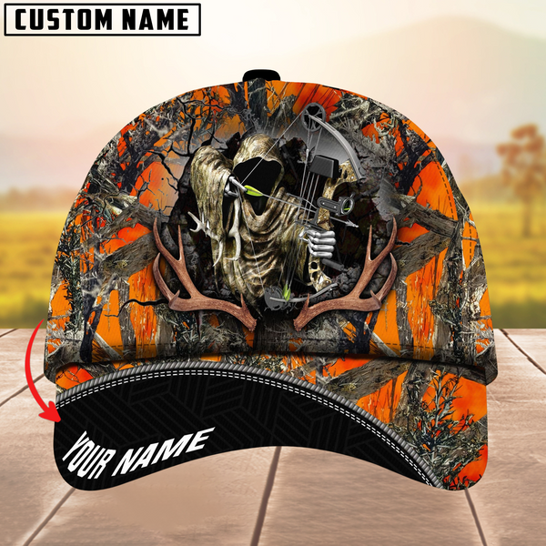 Maxcorners Premium Hunter Hunting Multicolor Option Personalized Name 3D Cap