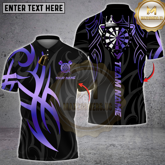 Maxcorners Darts Sport Tribal Warrior Multicolor Customized Name, Team Name 3D Shirts