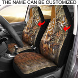 Maxcorners Personalized Name Duck Hunting Waterfowl Camouflage Car Seat Covers