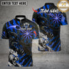 Maxcorners Darts Fierce Wolf Attack Multicolor Customized Name, Team Name 3D Shirts