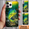 Maxcorners Underwater Sunbeam Nature Personalized Name Phone Case (13 Fish Species)