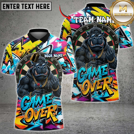 Maxcorners Darts Street Gorilla Graffiti Dartboard Multicolor Customized Name, Team Name 3D Shirts