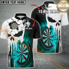 Maxcorners Darts Punished Skull Flame Mutilcolor Option Customized Name, Team Name 3D Shirt