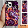 Maxcorners Bowling Cosmic Dragon Ball Multicolor Personalized Name 3D Phone Case
