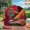 (8 Colors) Maxcorners Disc Golf Mountain Flying Discs & Chain Basket Personalized Name 3D Cap LM3009