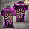 Maxcorners Darts Lucky Shots Cat Silhouette Dartboard Multiple Options Personalized Name, Team Name 3D Shirt