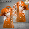 Maxcorners Pickleball Polo Paint Splatter Team Style Multiple Options Personalized Name, Team Name 3D Shirt