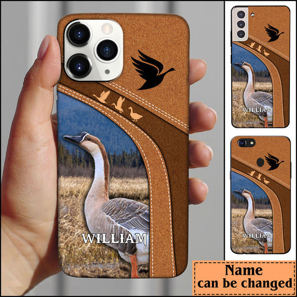 Maxcorners Goose Hunting Personalized Name Phone Case