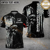 Maxcorners Golf Camo Punisher Skull Personalized Name, Team Name 3D Shirt (4 Colors)