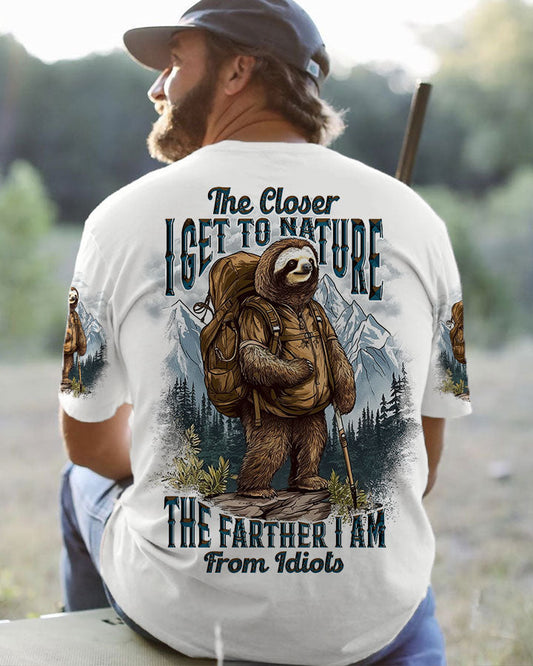 Maxcorners The Closer I Get To Nature Sloth All Over Print LM2101