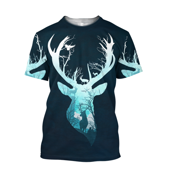 Max Corner Deer Hunting Tree Life 3D All Over Printed Shirts Gift For Hunter