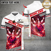 Maxcorners Flaming Bowling Tournament Multicolor Customized Name, Team Name 3D Shirts