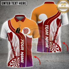 Maxcorners Darts Team Multicolor Customized Name, Team Name 3D Shirts