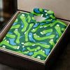 Maxcorners Golf Course Layout Golf Shirt, Fairway Water Hazard Pattern, Golf Shirt For Women LM1507