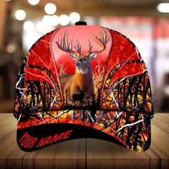 Max Corners Epic Art Deer Hunting Camo Pattern 3D Multicolor Personalized Cap