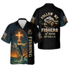 Maxcorners Followe Me And I Will Make You Fishers Of Men, Jesus Fishing Shirt, SPF Shirt For Men, Gift For Fisherman
