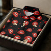 Maxcorners Sassy Red Lips Golf Shirt, Funny Valentine Pattern Design, Women’s Golf Polo LM1507