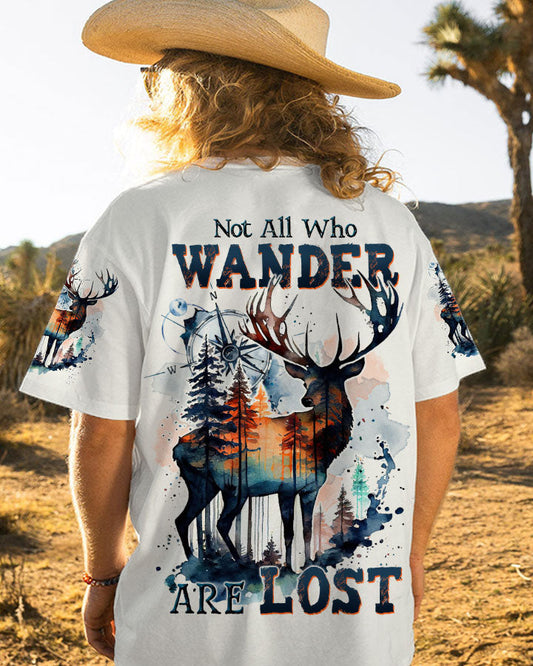 Maxcorners Not All Who Wander Are Lost Deer All Over Print LM2101