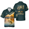 Maxcorners Jerk It Till She Swallows Fishing UV Shirts, Fish Shirt Funny, Fishing Jersey, Fishing Shirts For Men
