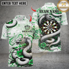 Maxcorners Darts Dragon With Flower Multicolor Customized Name, Team Name 3D Shirt