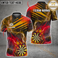 Maxcorners Thunder Lightning Darts Jersey Multicolor Option Personalized Name, Team Name 3D Polo Shirt