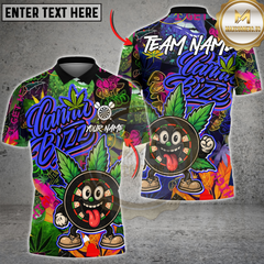 Maxcorners Darts Cannabis Vibe Multicolor Customized Name, Team Name 3D Shirts
