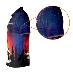 Maxcorners Custom Sasquatch Bigfoot Golf Polo Shirt , Funny Golf Shirt, Gift For Golfers