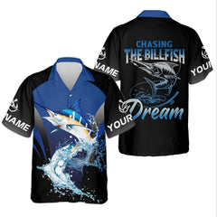 Maxcorners Marlin Fishing, Chasing The Billfish Dream SPF Shirts, Fishing Shirts For Men, Fisherman Gift