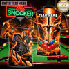 Maxcorners Billiards Wear Mystic Dragon Graphic Multicolor Customized Name 3D Shirt
