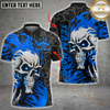Maxcorners Bowling Ghostfire Ball Pattern Multicolor Options Personalized Name, Team Name 3D Shirt