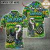 Maxcorners Darts Bullseye Bound Eagle Motivation Multiple Options Personalized Name, Team Name 3D Shirt