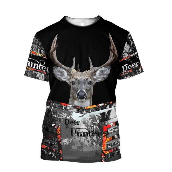 Maxcorners Deer Hunter Custom Name Shirt 3D All Over Printed Clothes