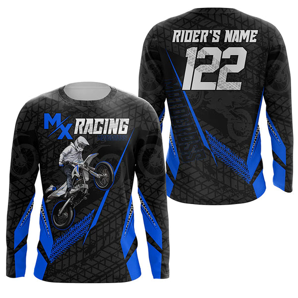 Custom Motocross Jersey MX Racing UPF30+ Dirt Bike Number and Name Adult&Kid Off-Road Motorcycle