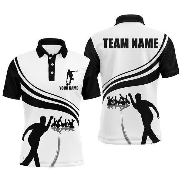 Maxcorners Black and Gold Bowlers Custom Team Customized Name 3D Shirt