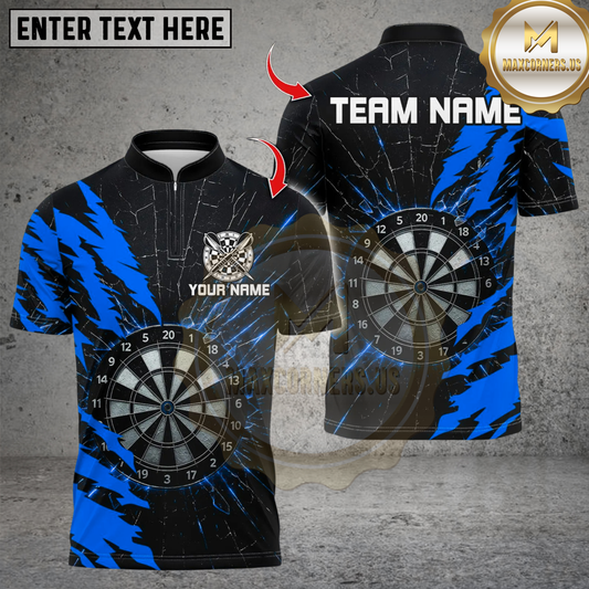 Maxcorners Darts DartsBoard Break Glass Multicolor Customized Name, Team Name 3D Shirts