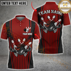 Maxcorners Cowboy Bowling Gunner Multicolor Customized Name, Team Name 3D Shirts