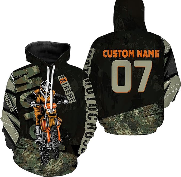 Maxcorners Motocross Customize Name And Number 3D Shirts