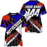 Maxcorners Motocross MX Customize Name And Number 3D Shirts