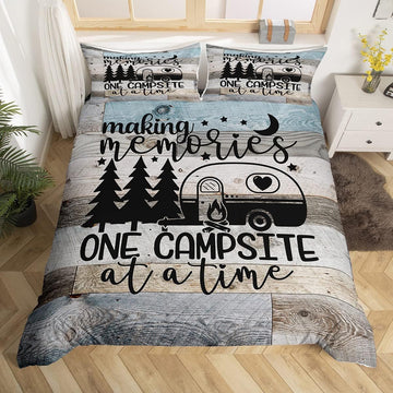 Maxcorners Happy Camping Bedding Set