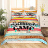 Maxcorners Summer Camp Bedding, Camper Decor Bedding Set