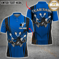 Maxcorners Cowboy Bowling Gunner Multicolor Customized Name, Team Name 3D Shirts