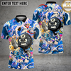 Maxcorners 8Ball Pool Shirt Graffiti Splash Art Billiards Hustle Style Multi Options Personalized Name, Team Name Unisex 3D Shirt (4 Colors)