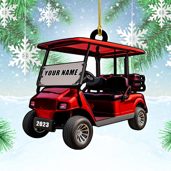 Maxcorners Personalized Golf Cart Ornaments, Golf Keychain, Funny Golf Accessories, Gift For Golf Lovers