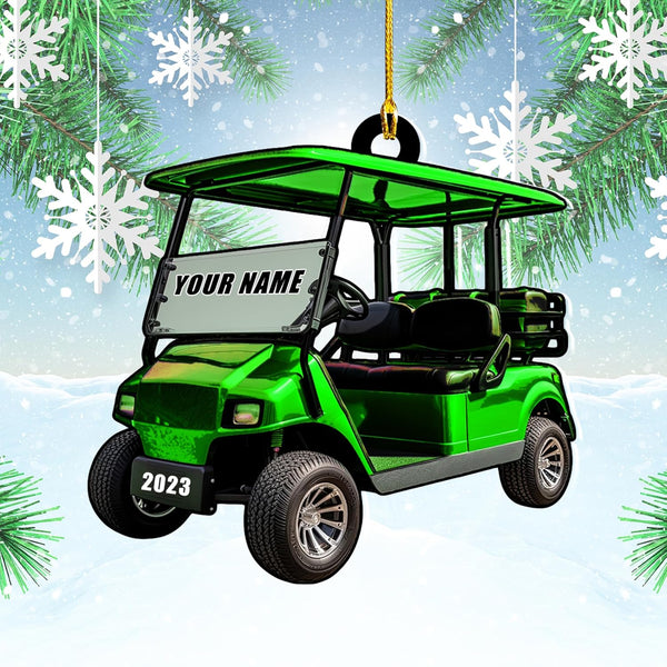 Maxcorners Personalized Golf Cart Ornaments, Golf Keychain, Funny Golf Accessories, Gift For Golf Lovers