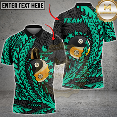 Maxcorners Billiards Yin And Yang Ball 8&9 Multicolor Customized Name, Team Name 3D Shirt